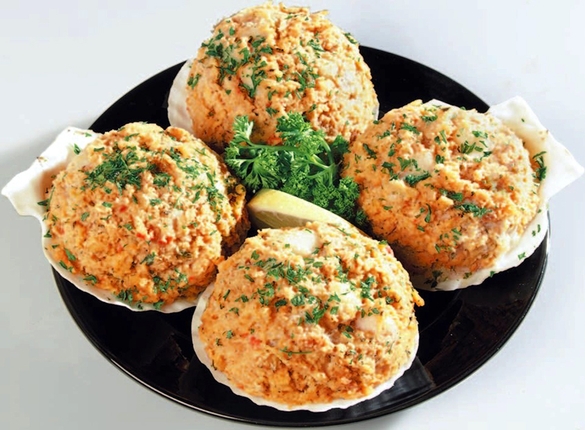 Stuffed Scallops (Cold Only) - Item # 1116 - Dave's Fresh Marketplace Catering RI